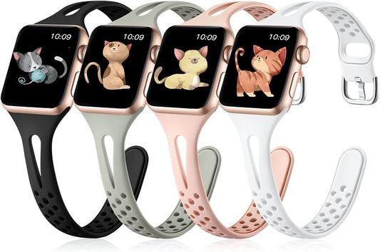 4x Cattus Slim Silicone Band for Apple Watch