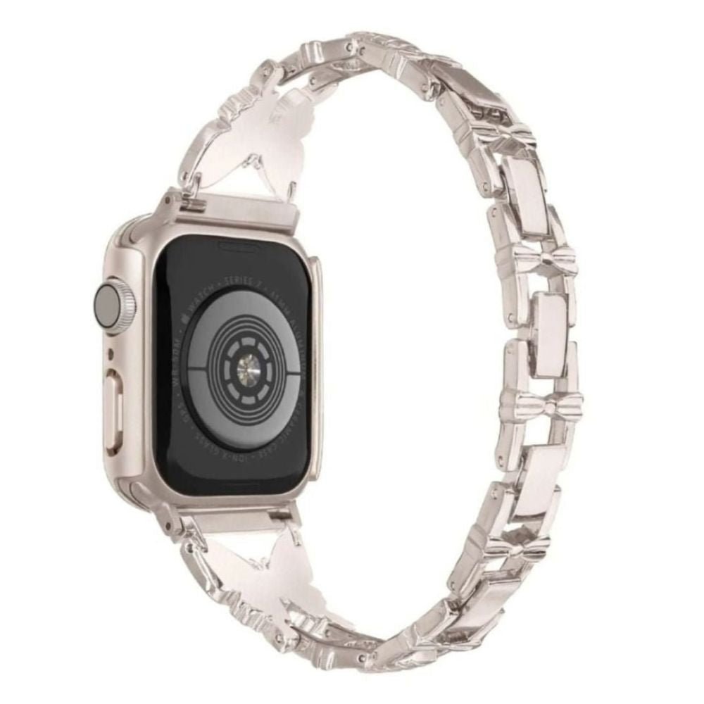 Amabilis Diamond Butterfly Stainless Steel Band