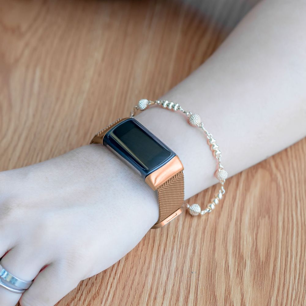 Lacteus Milanese Steel Band For Fitbit Charge