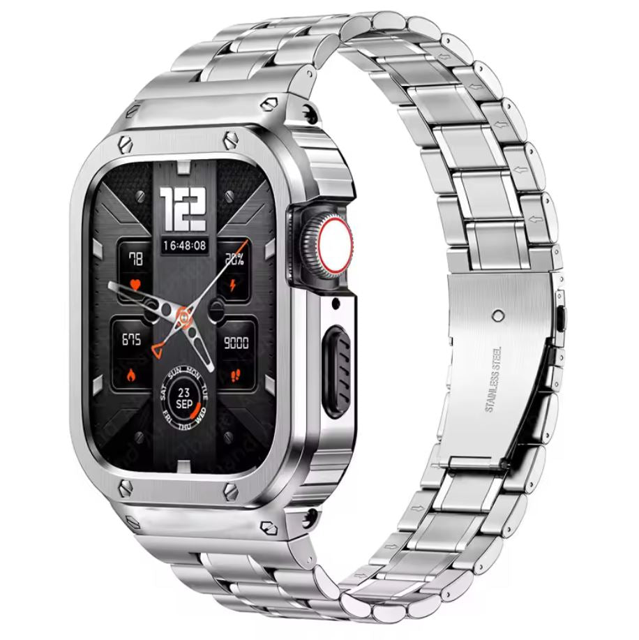 Stainless Steel Band + Case for apple watch